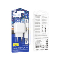 СЗУ Hoco CS51A, 2USB, 2.4A + Lightning 1м, белый СЗУ Hoco CS51A, 2USB, 2.4A + Lightning 1м, белый