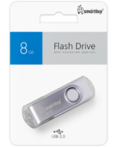 Накопитель USB 8Gb SmartBuy Twist White