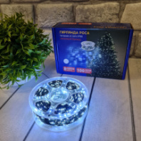 LED гирлянда Роса, внутренняя, белый, 100 м, 220В