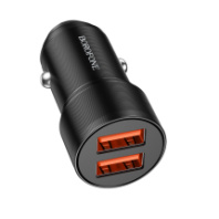 АЗУ BOROFONE BZ19, 2USB, 2.4A, черный