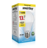 Лампа SmartBuy LED A60 13Вт Е27 3000К 960Лм (аналог лампы 100W)