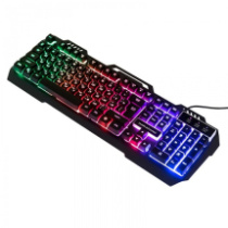 Клавиатура Nakatomi Gaming KG-35U, USB, Rainbow, мембран.,104кл.,металл.крышка, черный
