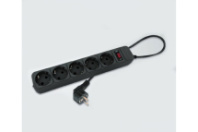 Сетевой фильтр Спутник SP-545 5 розеток, 10А, 2200Вт, 4.5м, заземление, выкл., черный Сетевой фильтр Спутник SP-545 5 розеток, 10А, 2200Вт, 4.5м, заземление, выкл., черный