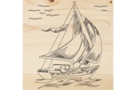 Доска REXANT для выжигания 1 шт. корабль парусник