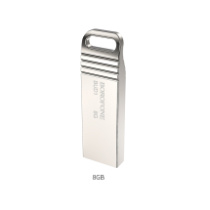 Накопитель USB 8Gb BOROFONE BUD1 Silver