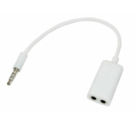 Кабель разветвитель AUX 3.5мм (4pin) (шт/2гн) 0.15м REXANT, белый