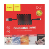 Кабель HOCO MicroUSB X21, 2А, силиконовый, 1м, черный 1/29/174 Кабель HOCO MicroUSB X21, 2А, силиконовый, 1м, черный 1/29/174