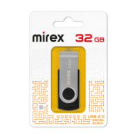 Накопитель USB 32Gb Mirex Swivel Black Накопитель USB 32Gb Mirex Swivel Black
