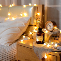 Гирлянда светодиодная шарики 80LED, теплый, 10м, USB