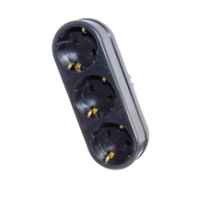 Тройник Perfeo "RU POWER'' 3 розетки, 16А, 3650Вт, заземление, черный (3L3) Тройник Perfeo "RU POWER'' 3 розетки, 16А, 3650Вт, заземление, черный (3L3)