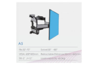 Кронштейн для LED телевизора 32"-70" до 45 кг, A5, наклонно-поворотный, черный Кронштейн для LED телевизора 32"-70" до 45 кг, A5, наклонно-поворотный, черный