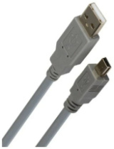 Кабель Smartbuy MiniUSB 1.8м серый