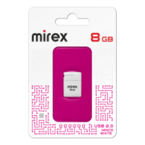 Накопитель USB 8Gb Mirex Minca White короткая