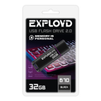 Накопитель USB 32Gb Exployd 670 Black Накопитель USB 32Gb Exployd 670 Black