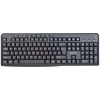 Клавиатура Perfeo Push, Multimedia, USB, мембран.,104+9кл., черный