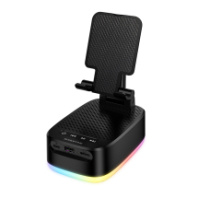 3 в 1 колонка/держатель/акк. внешний BOROFONE BR200 5Вт (USB+microSD+Bluetooth+TWS) черный