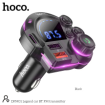 FM modulator Hoco DFM01, 2USB/1Type-C/BT, QC3.0, PD20W, 12-24V, черный