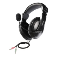 Гарнитура полноразмерная SmartBuy COMMANDO, игровая, 2.5м, 2*AUX 3.5мм, черный