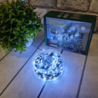 LED гирлянда Роса, 500 светодиодов, внутренняя, белый, 50 м, 220В