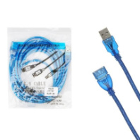 Кабель удлинитель USB - USB 2.0 (AM-AF) 5м DL22, с фильтром, синий Кабель удлинитель USB - USB 2.0 (AM-AF) 5м DL22, с фильтром, синий