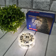 LED гирлянда Роса, 500 светодиодов, внутренняя, теплый белый, 50 м, 220В