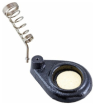 Подставка REXANT под паяльник, чугун, ниша круглая, губка