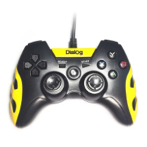 Геймпад Dialog Action GP-A30, USB, вибрация, 12кн., черный