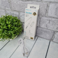Кабель BOROFONE BL21 Lightning - AUX 3.5мм (шт/шт), ТПЭ, 1м, белый
