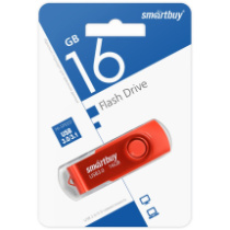 Накопитель USB 16Gb SmartBuy Twist Red 3.0/3.1