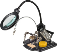 Держатель REXANT "третья рука" с лупой х3 D=90 мм
