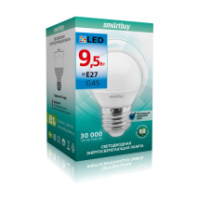 Лампа SmartBuy LED G45 (шар) 9,5Вт E27 6000K (хол. дневной свет)