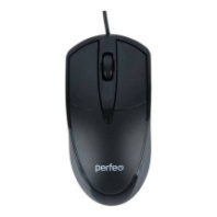 Мышь Perfeo FIRST, USB, пров.,опт.,3кн., 1000dpi, черный