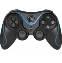 Геймпад DEFENDER Blaster, USB, беспр. BT, держатель для телефона, для Android/iOS/PC/PS3, черный