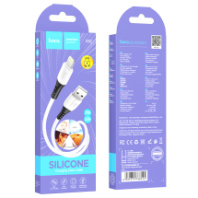 Кабель HOCO USB - Lightning X82, 2.4А, силиконовый, 1м, белый
