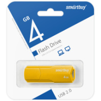 Накопитель USB 4Gb SmartBuy Clue Yellow