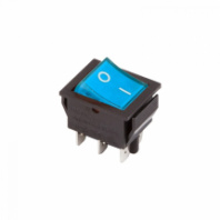 Выключатель клавишный 250V 15А (6с) ON-ON СИНИЙ с подсветкой REXANT Выключатель клавишный 250V 15А (6с) ON-ON СИНИЙ с подсветкой REXANT