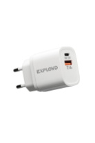 СЗУ Exployd EX-Z-1128, 1USB/1Type-C, PD20W, 3A, белый СЗУ Exployd EX-Z-1128, 1USB/1Type-C, PD20W, 3A, белый