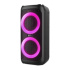 Колонка Ginzzu GM-120, 50W RMS, Bluetooth+FM+USB+SD+LED, 2 беспр. микрофона, черный