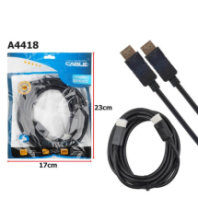 Кабель DisplayPort - DisplayPort 4K 3м черный