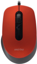Мышь SmartBuy 265-R One, USB, бесшум.,пров.,опт.,4кн., 800-2400dpi, красный