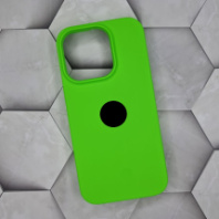 Чехол-накладка для iPhone 15 Pro Silicone Case, ярко-зеленый Чехол-накладка для iPhone 15 Pro Silicone Case, ярко-зеленый