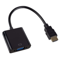 Переходник HDMI - VGA (шт/гн) Perfeo черный (A7022)