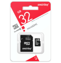 Карта памяти micro SD 32Gb SmartBuy class 10 с адаптером LE