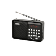 Радиоприёмник Perfeo PALM Next, (FM+USB+SD+Bluetooth) USB или акк.18650, черный