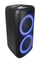 Колонка Perfeo "PARTY MAKER 100", 100Вт, BT/FM/USB/microSD/LED/AUX/ПДУ, 2 б/п микрофона, черный