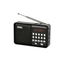 Радиоприёмник Perfeo PALM Next, (FM+USB+SD+Bluetooth) USB или акк.18650, черный