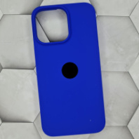 Чехол-накладка для iPhone 15 Pro Max Silicone Case, ярко-синий