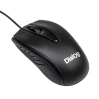 Мышь Dialog Comfort MOC-17U, USB, пров.,опт.,3кн., 1200dpi, черный