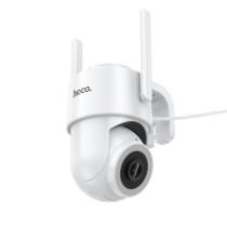 Видеокамера IP Hoco D10 Wi-Fi белая/2Mpx/Bluetooth/пластик/внешняя IP65/256Gb
