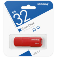 Накопитель USB 32Gb SmartBuy Clue Red